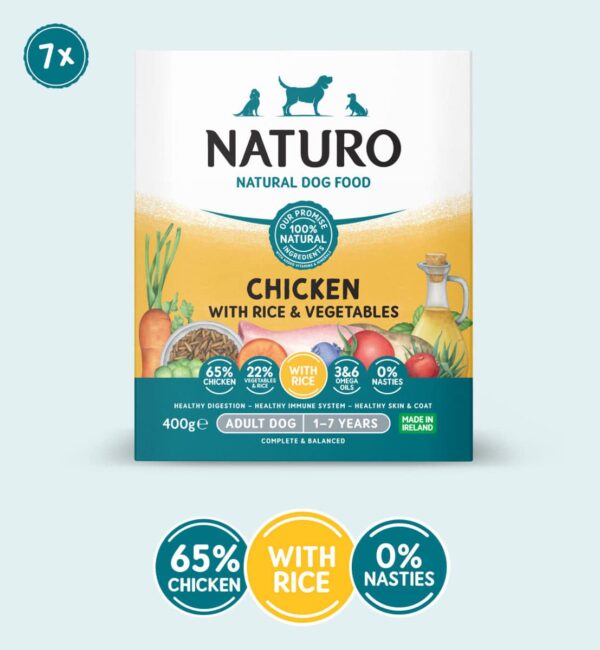 Adult Dog Chicken with Rice & Veg | Wet Dog Food 7x400g